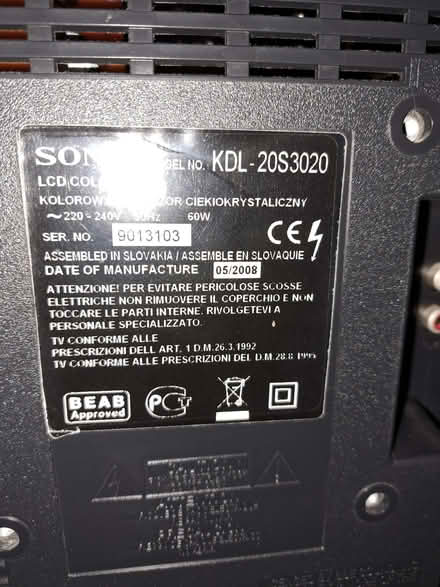 Photo of free Sony 20 inch tv (Little Falmouth TR11) #4