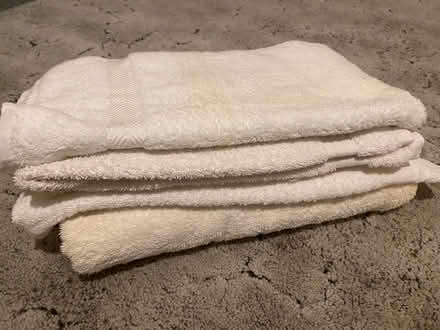 Photo of free White towels x5 (Eastbourne BN21) #1