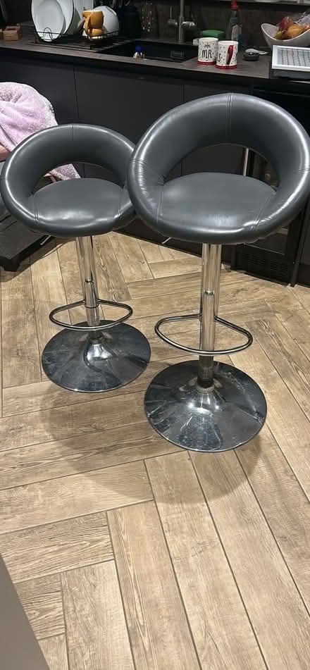Photo of free bar stools, foot stool, side table (Banstead SM7) #1