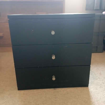 Photo of free Black bedside drawers (OX1 South Oxford) #1