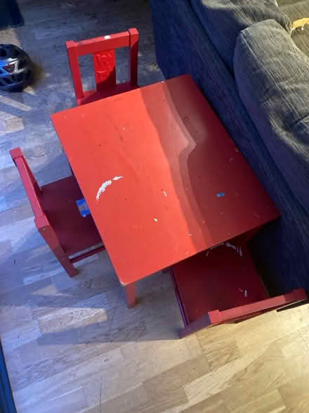 Photo of free Children’s table and 4 chairs (Balham) #1