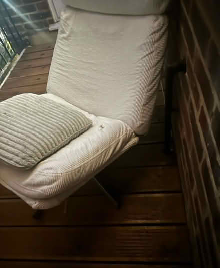 Photo of free White Reclined chair (Bn16bh) #3