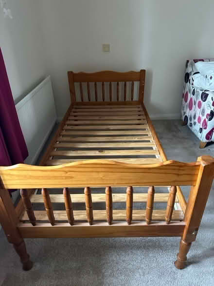 Photo of free Pine single bed frame (Marlow SL71GN) #1