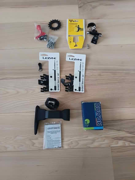 Photo of free Bicycle inner tube/mounts/straps/ (Hackney E8) #1