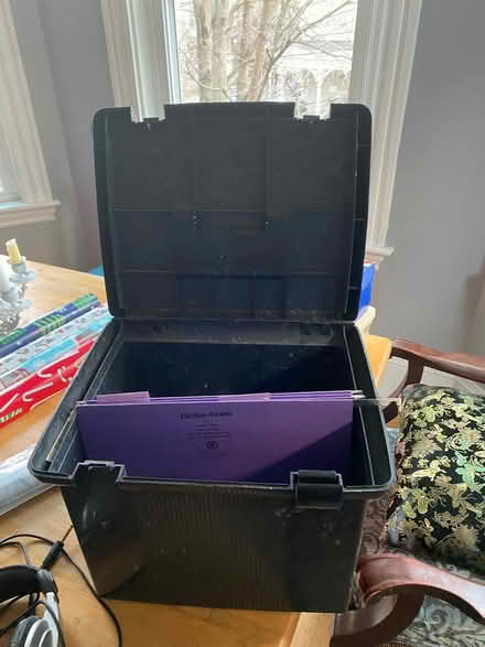 Photo of free Plastic file holder (Lowell and highland) #1