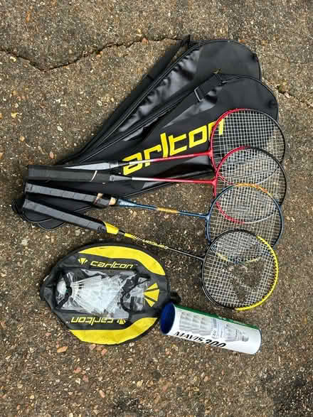 Photo of free Badminton rackets (6no) (Trumpington Ward CB2) #1