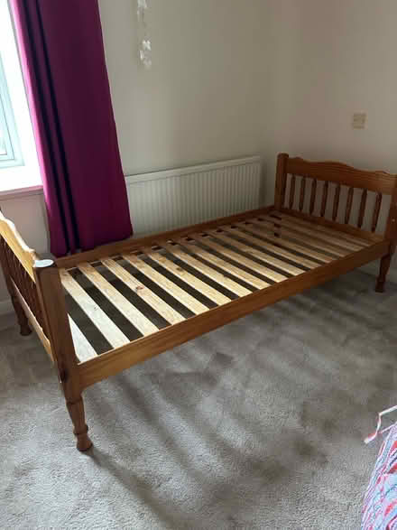 Photo of free Pine single bed frame (Marlow SL71GN) #2