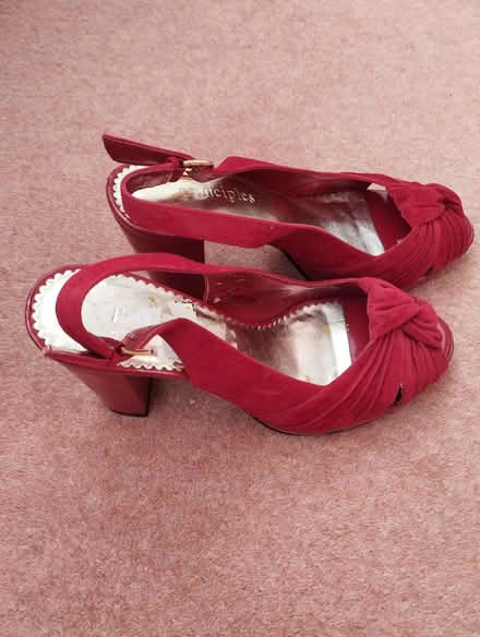 Photo of free Red slingback high heels (Lewisham SE3) #1