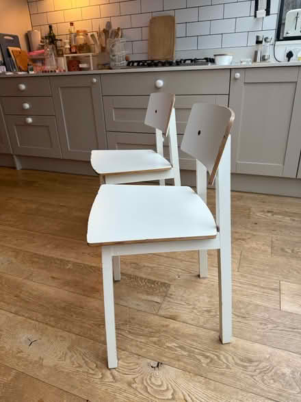 Photo of free White dining chairs x 2 (Chesham HP5) #2