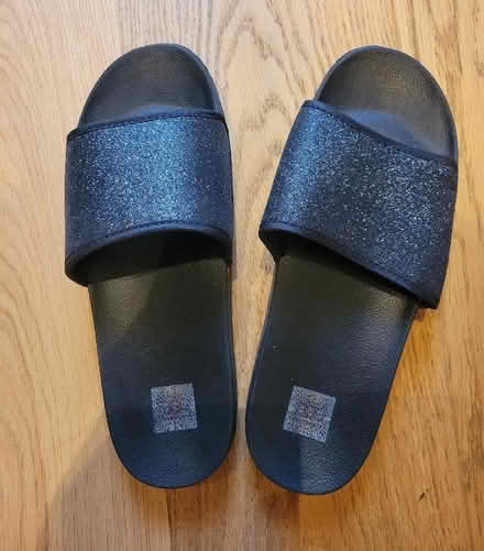 Photo of free F&F black sparkly mules, size 6.5 (Caversham RG4) #1
