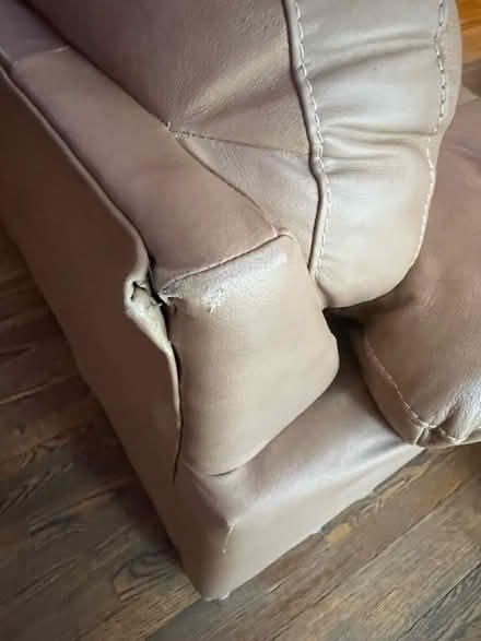 Photo of free Leather Couch (McHenry County) #2