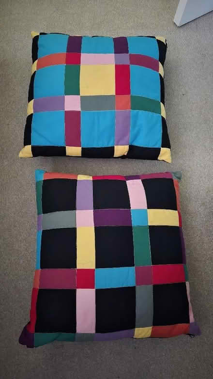 Photo of free two patchwork cushions (Lechlade GL7) #1