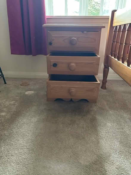 Photo of free Solid pine bedside drawers (Marlow SL71GN) #1