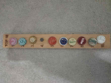 Photo of free Magnetic Beer Bottle Cap Ranking Board (Roseacre ME15) #1