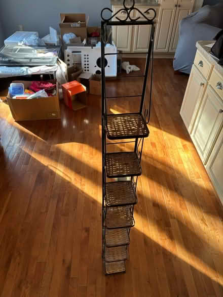 Photo of free Tall metal shelf (Stafford) #1