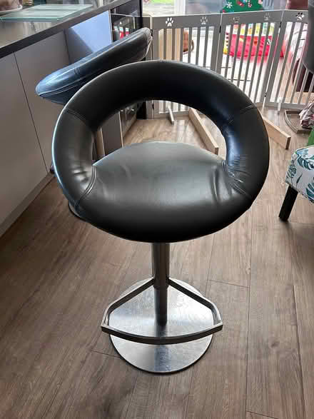 Photo of free Padded Crescent Bar Stools (2) (Bushey WD23) #2