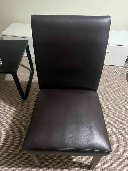 Photo of free 2 leather chairs (Hardingstone) #2