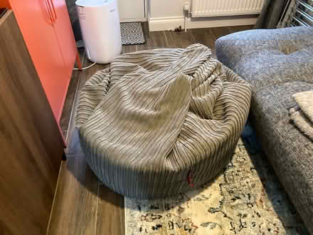 Photo of free Grey cord bean bag (RG4) #1