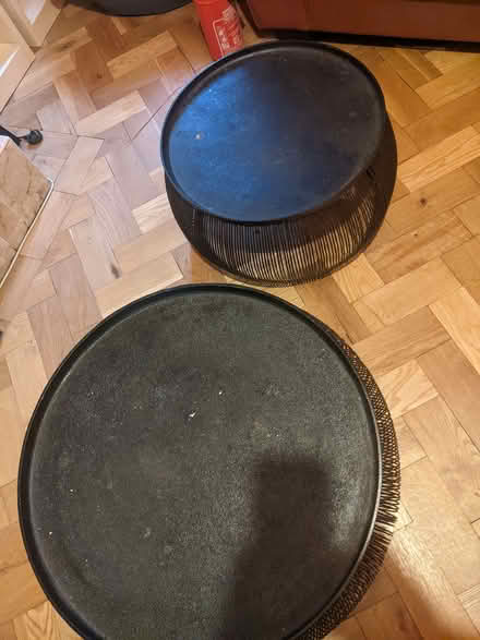 Photo of free Metal coffee/occasional table (Knotty Ash L12) #2