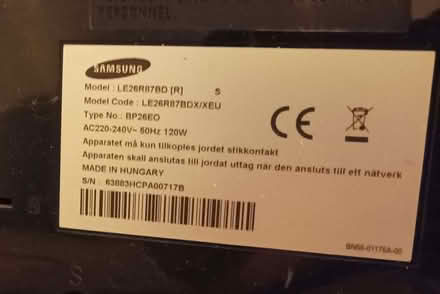 Photo of free 26 inch Samsung TV (Hyndland G11) #1