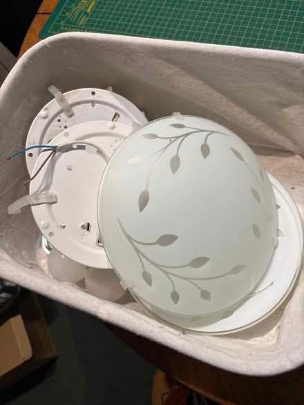 Photo of free Ceiling light fittings x 3 (Woodley RG6) #1