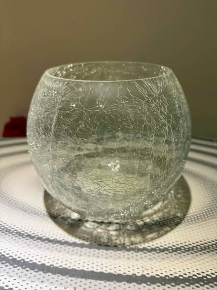 Photo of free Crackle glass bowl/vase (Sale Moor M33) #1