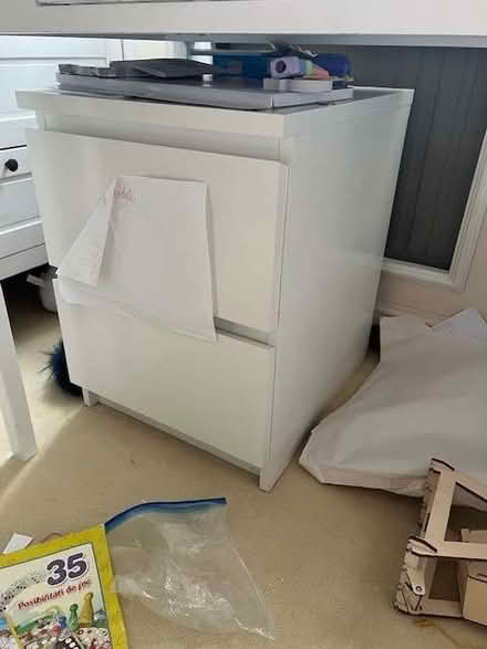 Photo of free Ikea Malm white chest of drawers/nightstand (Kensington W8) #1