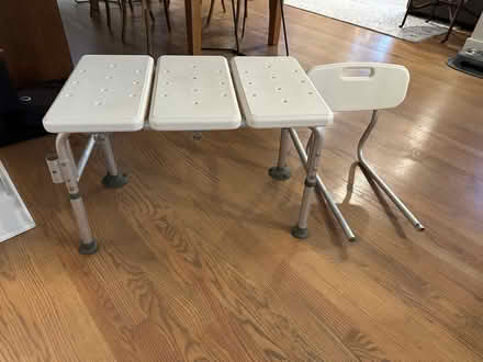 Photo of free Bathroom tub bench (Near Downers grove north HS) #1