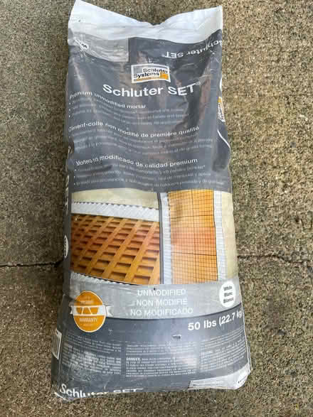 Photo of free Schluter Unmodified Mortar (Bothell area. Can meetup.) #3