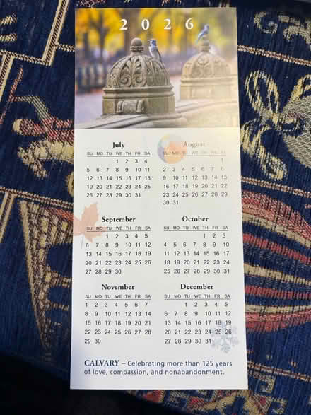Photo of free Mini 2026 calendar (Ossining) #1