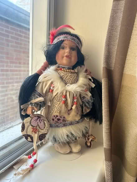 Photo of free Ceramic Native American doll (Trumpington Ward CB2) #1