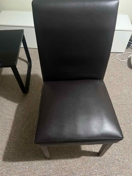 Photo of free 2 leather chairs (Hardingstone) #1