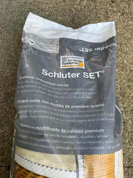 Photo of free Schluter Unmodified Mortar (Bothell area. Can meetup.) #2