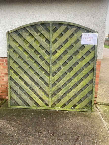 Photo of free Large lattice fence panel (Shoreham- by-Sea) #1