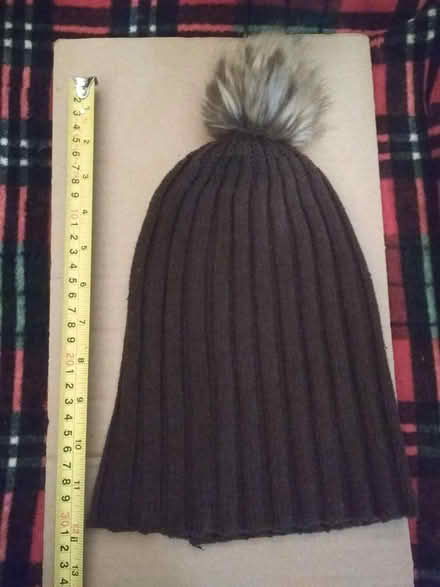 Photo of free Knitted brown hat with pompom (Dublin central) #1