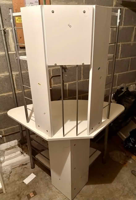 Photo of free Compact corner desk with shelves and keyboard tray (Teams NE11) #4