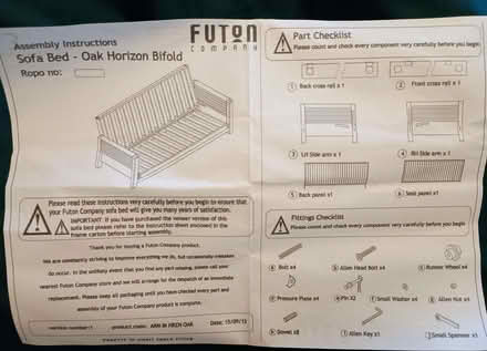 Photo of free Double size solid oak futon from The Futon Company. (Upper Wolvercote OX2) #4