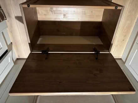 Photo of free IKEA wooden chest, toy storage, ottoman (Brick End CM6) #3