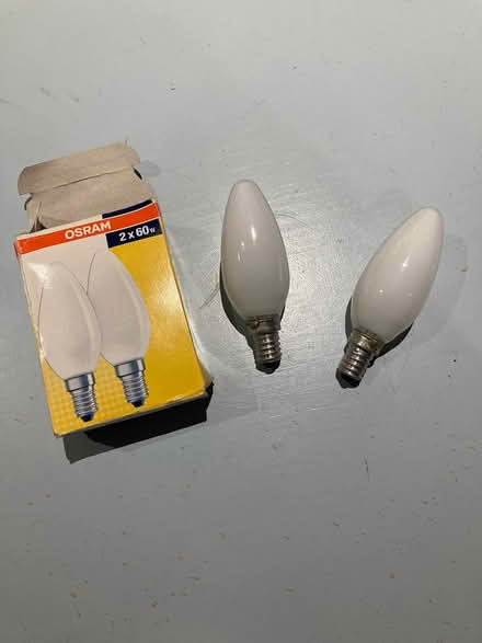 Photo of free 2 small screw fit bulbs (Loughton IG10) #1