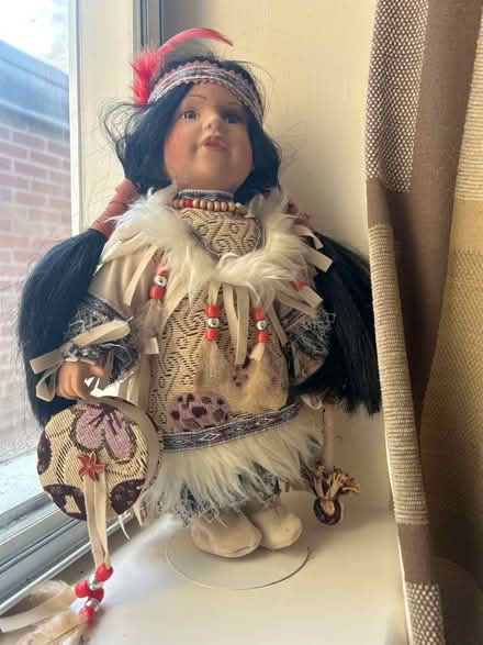 Photo of free Ceramic Native American doll (Trumpington Ward CB2) #3