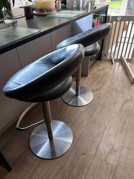 Photo of free Padded Crescent Bar Stools (2) (Bushey WD23) #1