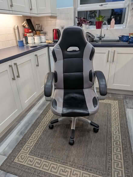Photo of free Office chair - Grey & Black (Boughton Vale CV23) #2