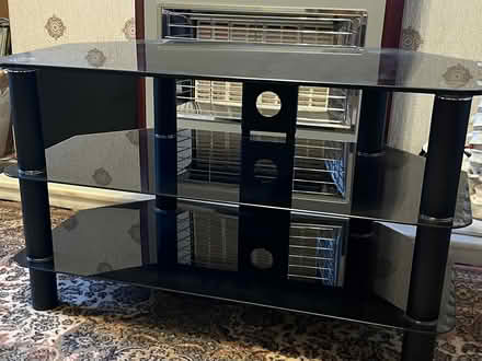 Photo of free Glass tv table (Bolton le Sands) #1