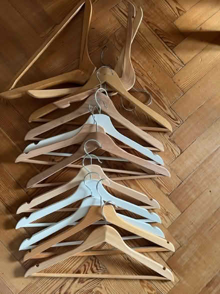 Photo of free Good quality wooden clothes hangers (St James’s Square, Bath) #1
