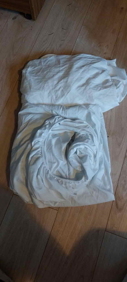 Photo of free 2 polyester double fitted sheets (Lower Caversham, RG4) #1