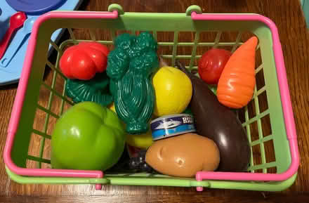 Photo of free Kids plastic shopping basket with food (Higham Hill E17) #4