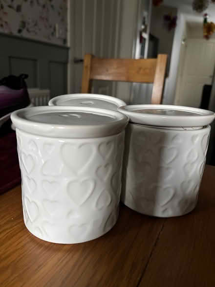 Photo of free 3 tea coffee sugar containers (RH16) #1