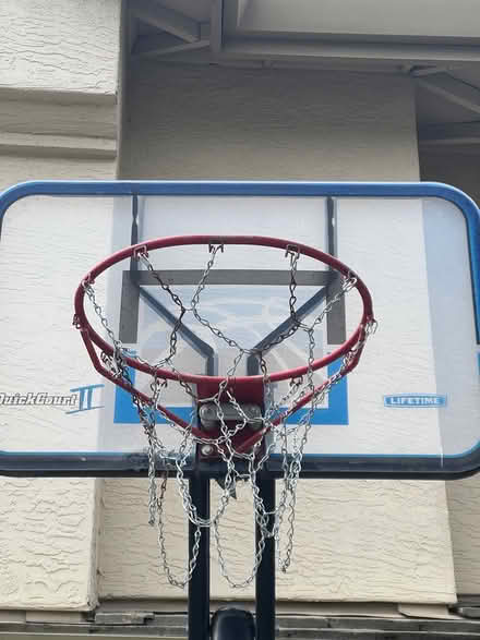 Photo of free Outdoor basketball hoop (Morgan hill) #2