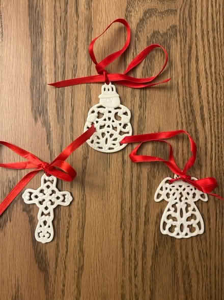 Photo of free Set of 3 Lenox Ornaments (North Baldwin) #1