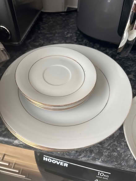 Photo of free Gold and white crockery (ME7) #1